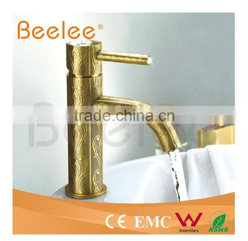 Beelee Bathroom single handle basin gloden mixer tap