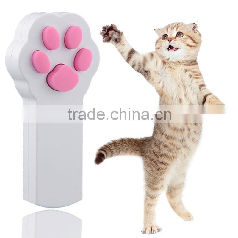 New Funny Pet Cat Interactive Automatic Red Laser Pointer toy electronic button battery