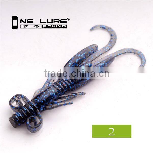10cm 5.2g High Quality Fishing Lure Soft Worm Bait Free Sample