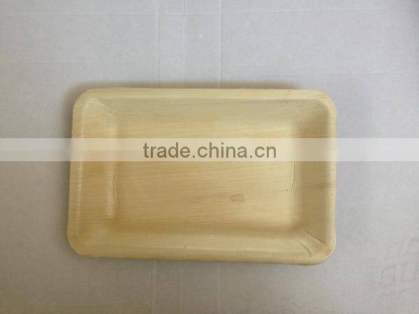 9.5'' x6.5'' palm leaf rectangle plate