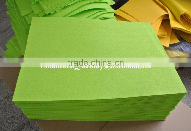 Green color needle punched nonwoven fabric super water absorbent floor cleaning cloth