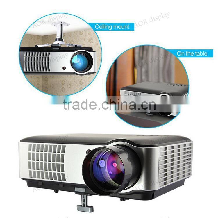 4200 Lumens 1080p LED 3D HD Office Home Theater Projector 1280x800 Resolution HDMI USB Port For Business Education Home Theater