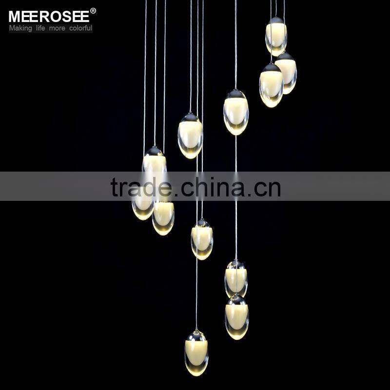 Modern Pendant Lamp Acrylic Drop Light Staircase Lighting MD2415-L12