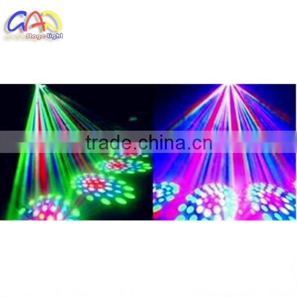 2015 new items Four heads led moon flower effect light with plastic clear body