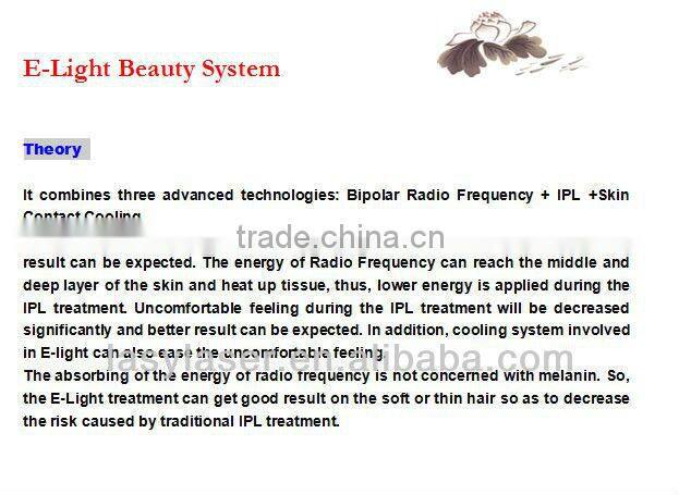 Best E-light ipl treat tiny blood vessels clinic machine
