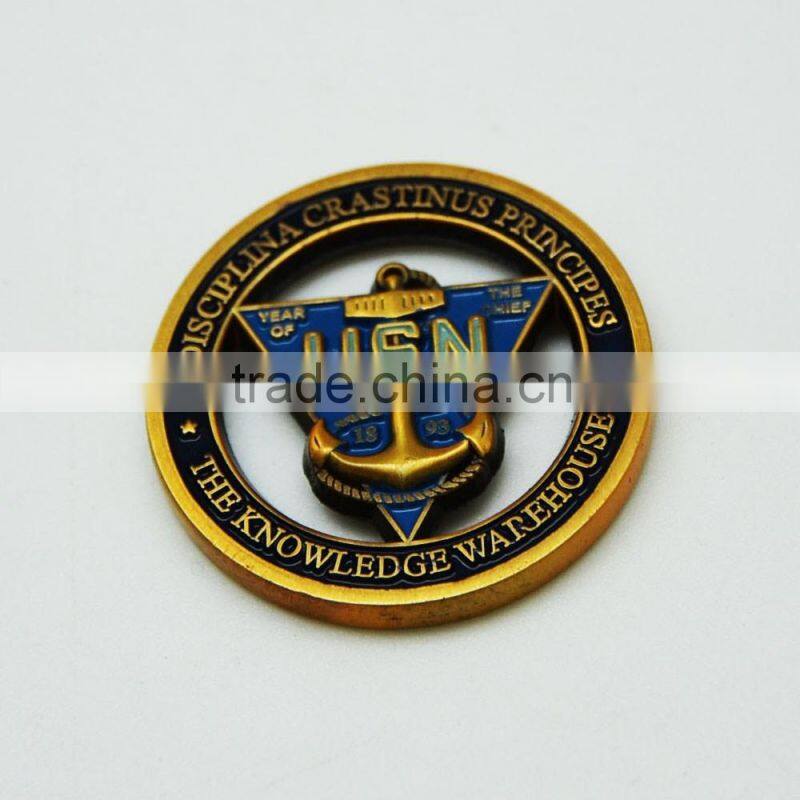 The most popular design custom metal logo coin