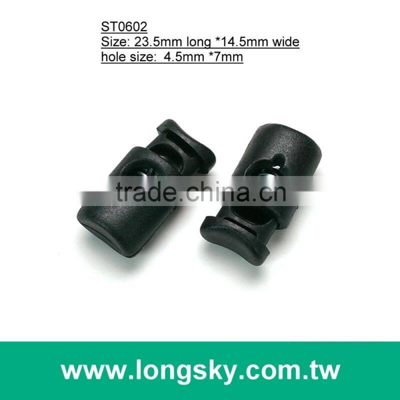 (#ST0602) 1 hole plastic cord stopper toggles for jackets