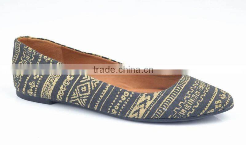 Sell well!!2014 China factory ladies flat shoe sprint canvas ladies shoes flat shoes