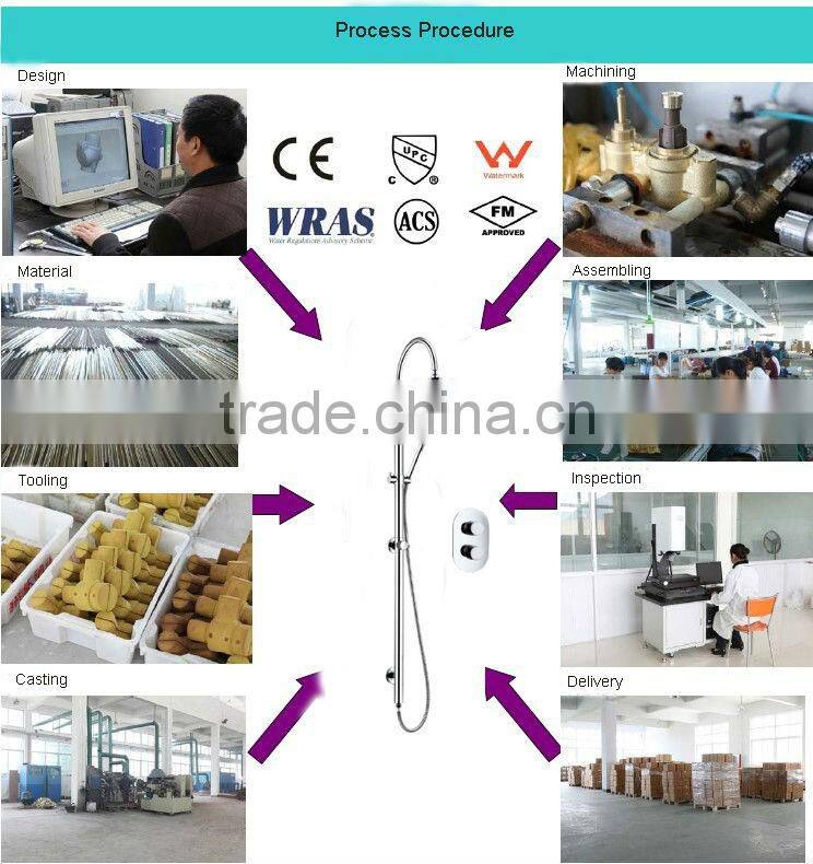 Dual Handle Thermostatic Shower Mixer Taps