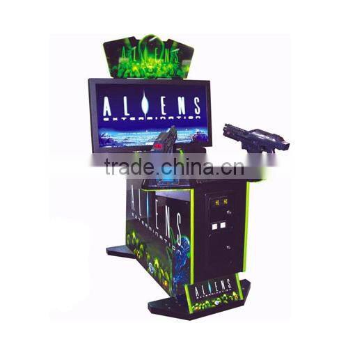 Aliens Kids Coin Operated Arcade Game Machine For Sale