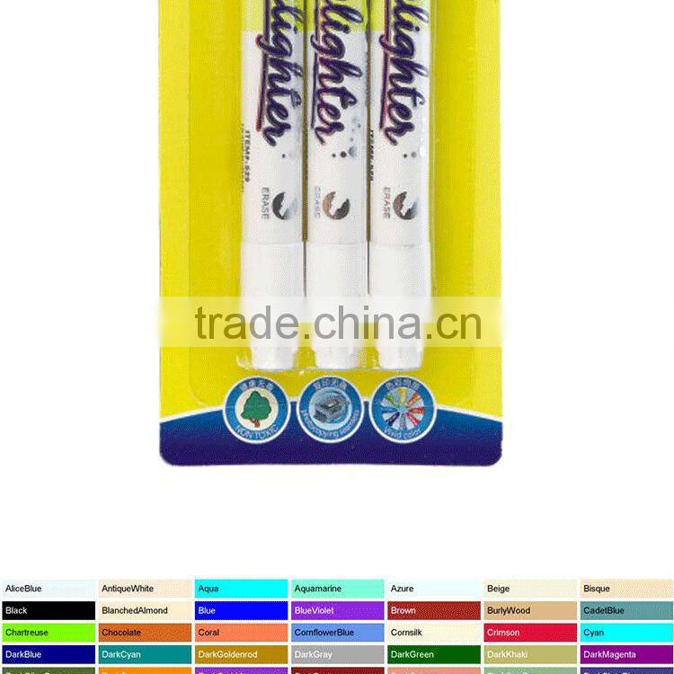 2 in 1 erasable highlighter marker pen item 529
