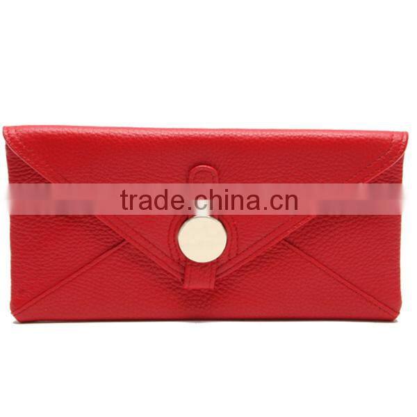 CW895-001 Top fashion red hand bag purse envelope wallet design ladies clutches