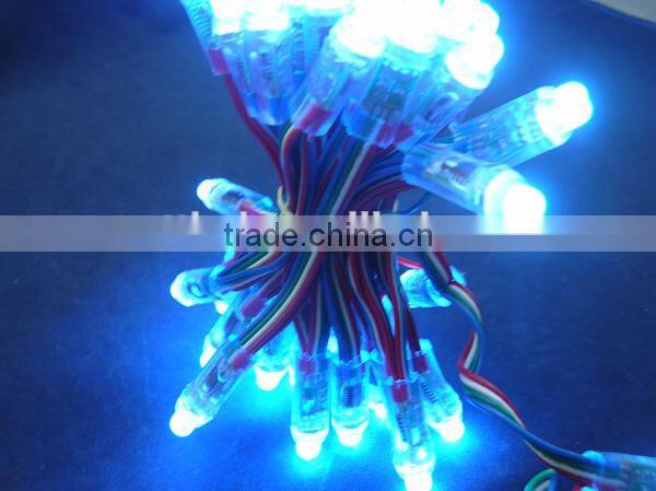 12mm DMX512 pixel string light,DC5V input;full color;50pcs a string,waterproof IP68;Round Shape