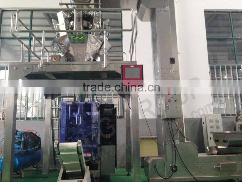 HG 520/420 model automatic weighing potato chips packaging machine with filling nitrogen device optional
