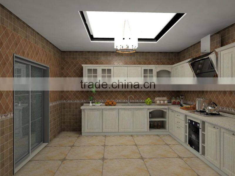 european style kitchen cabinet door/pvc laminated kitchen cabient door