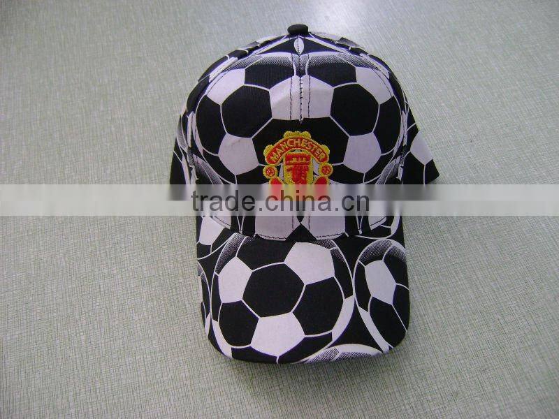low profile pre-curved 100% cotton sport football cap