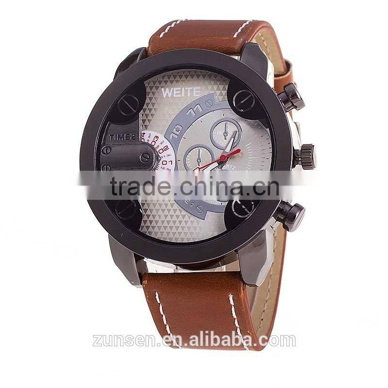 2016 High Quality Luxury Brand Men Sports Watches Male Dress Quartz Wristwatches Leather Strap Men Watch relogio masculino