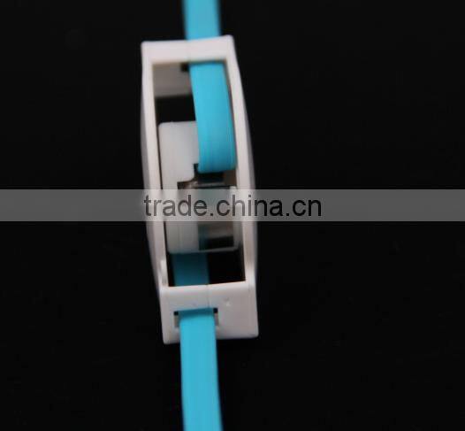 2016 high quality metal 2 in 1 retractable usb cable