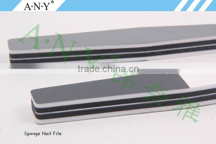 Nail Art Manicure Polishing Using Grey Sponge 3 Way Korea Paper Nail File