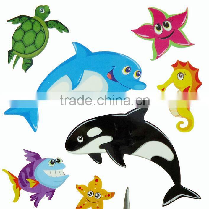plastic sticker Children gift change sticker uv color changing sticker