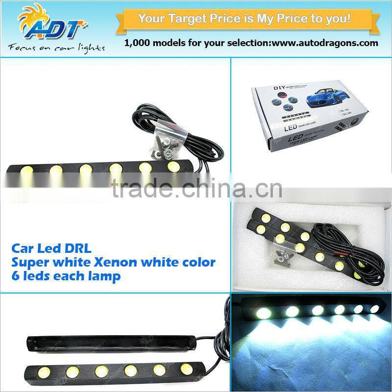 4*1.5W DRL LED Strobe Flash Eagle Eye Daytime Running Lights Backup Light
