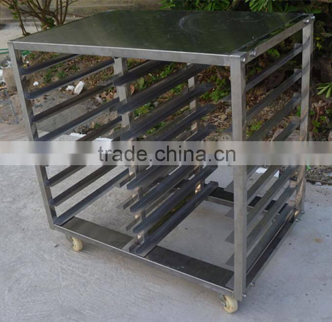 12 Trays Stainless Steel Rotary Trolley For Sale