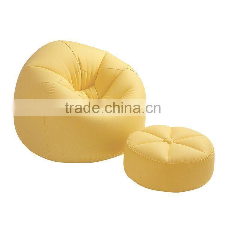 blue cute elephant head shaped cheap kids inflatable sofa couch chair with backrest