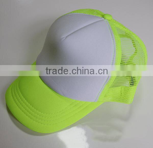 Sublimation Black White Foam Mesh Trucker Cap