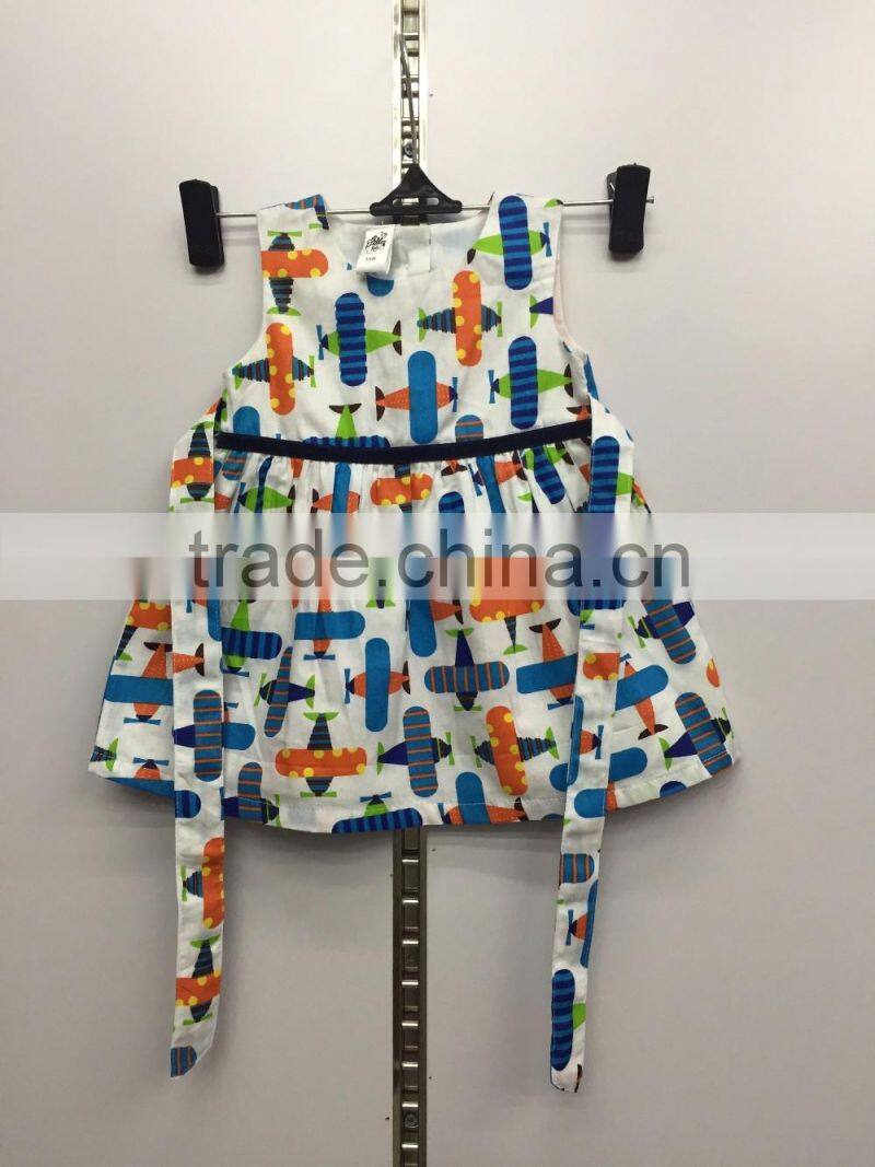 2016 baby cotton flower dress frocks designs cute little girls birthday dress