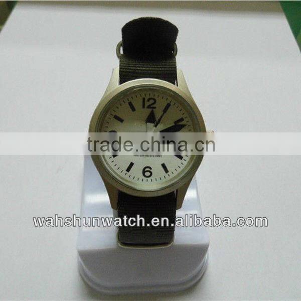 nylon watch strap quartz stainless steel watch water resistant fashion sport watch