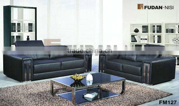 Modern home furniture yellow leather sofas made in Malaysia