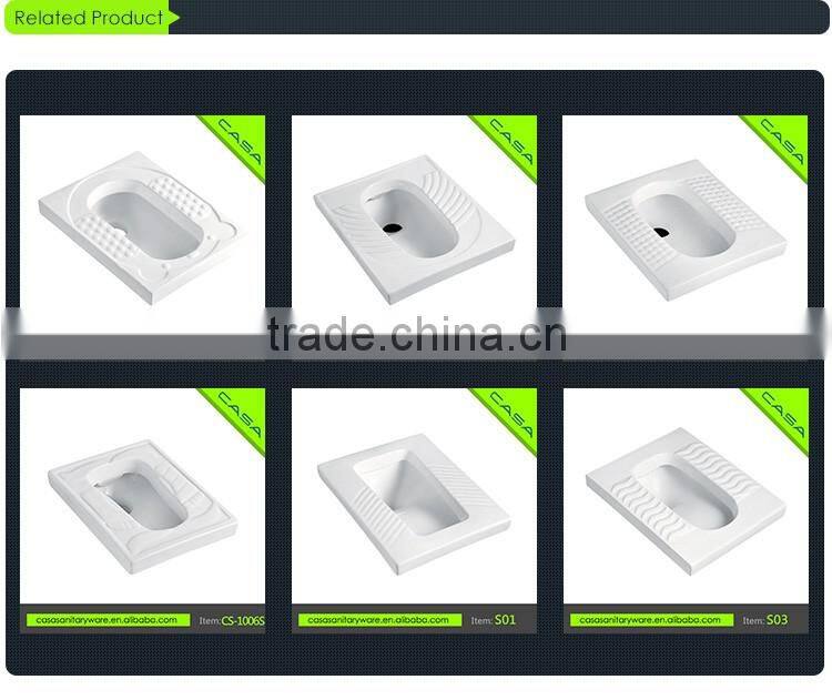 Bathroom squatting pan construction materials squatting pan toilet