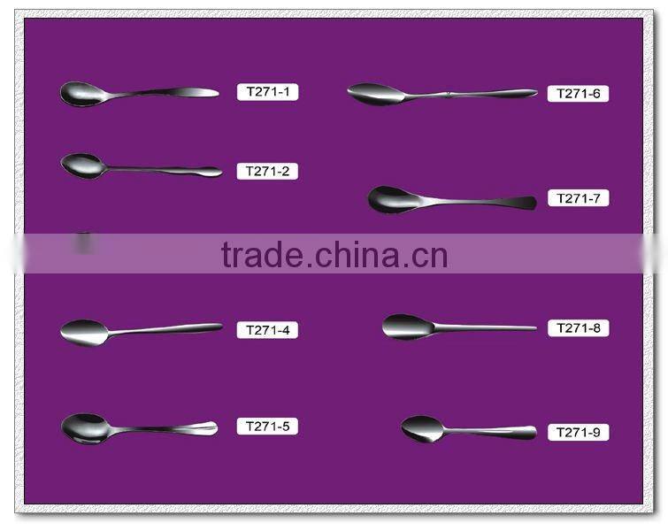 T271 High Quality Hotel Stainless Steel Coffee Spoon