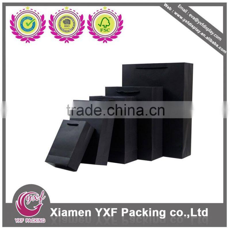 Black paper bag with good quality
