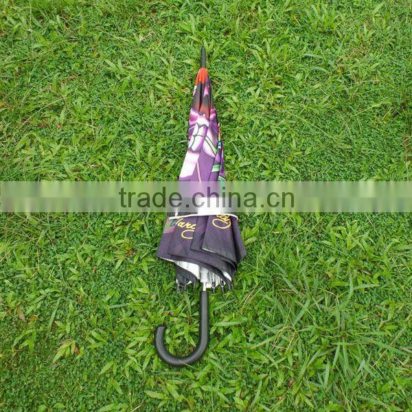 heat transfer silver uv protection printed umbrella