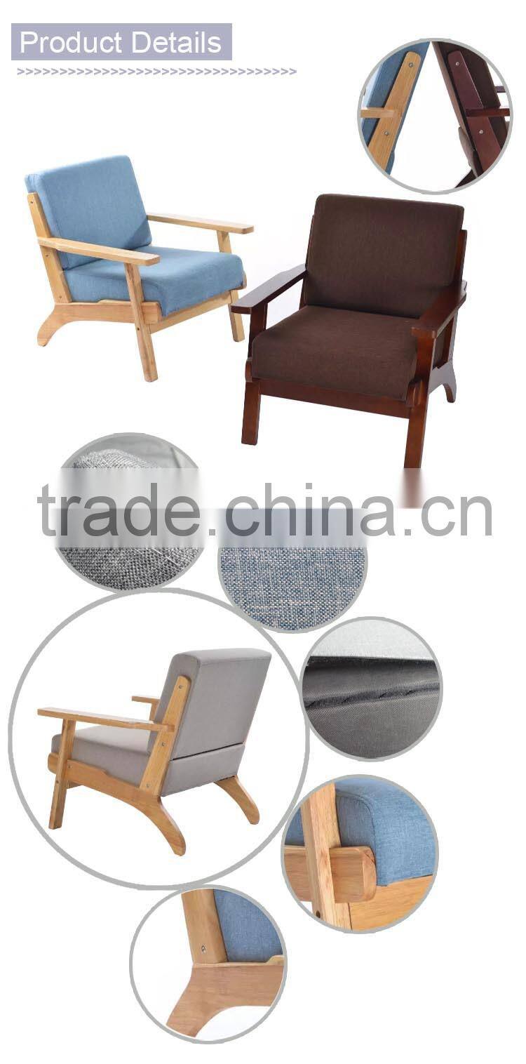 Simple Oak Sofa with Single Double & Three Seats