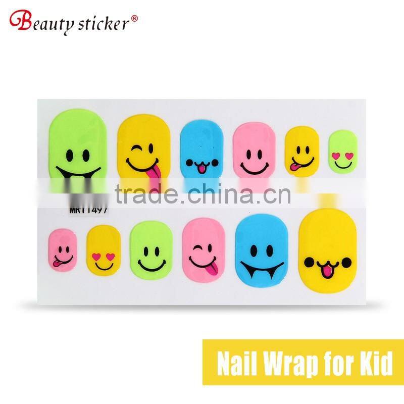 Pink Rose Full Children Nail Stickers