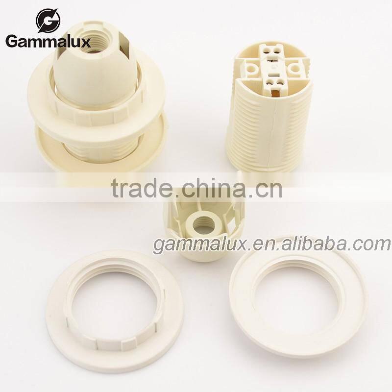 Top Quality White Plastic Shell E14 Bulb Socket Lamp Holder Adapter 250V 2A
