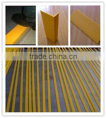 ISO fiberglass gritted stair nosing