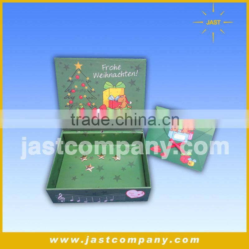 Small Christmas Gift Boxes with Sound, Sound Fancy Christmas Gift Boxes, Square Empty Decorative Christmas Gift Boxes with Sound