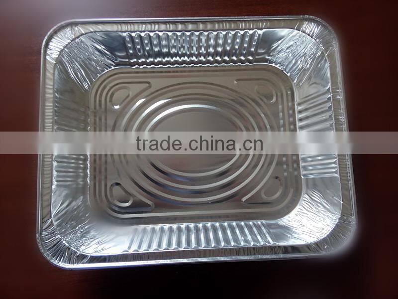 1/2 Half-Size Deep Aluminum Steam Pan with Lids 100/PK - Disposable Trays#3578/64