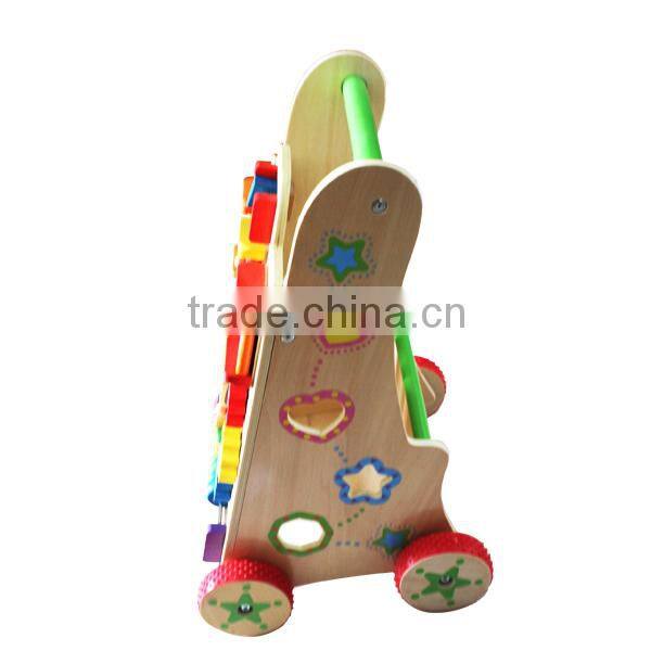 lovely wooden baby walker