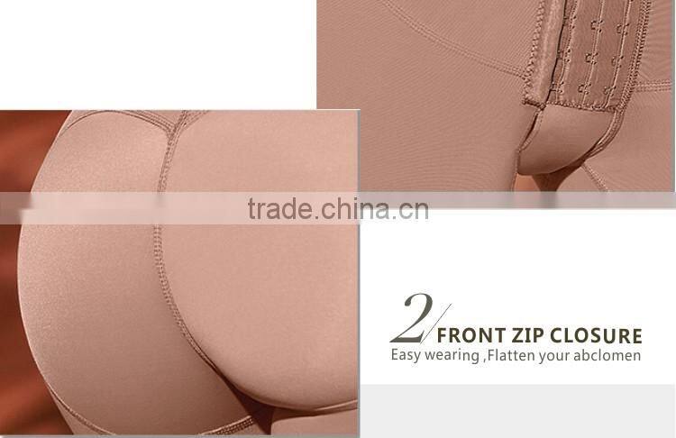 Firm Control Shapewear Open bust Bodysuit Body Shaper with 3 hooks