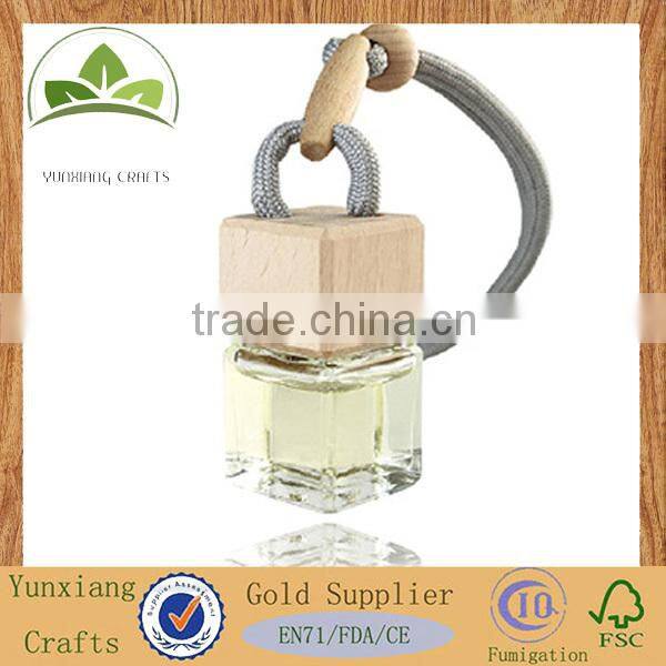 Square empty car perfume hanging bottle