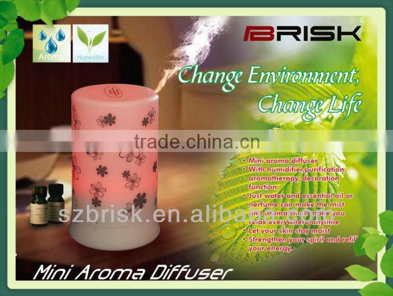 8 colors ultrasonic led aroma oil diffuser