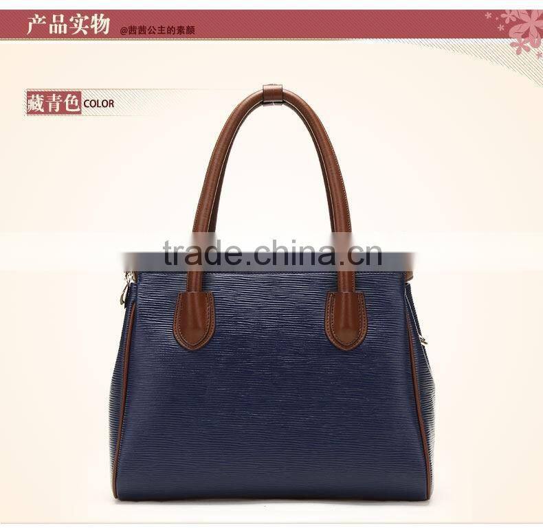 2016 fashion novelty PU tote bag for women shopping Leather daily bag