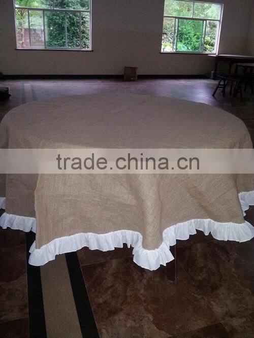 100% jute tablecloth for weeding