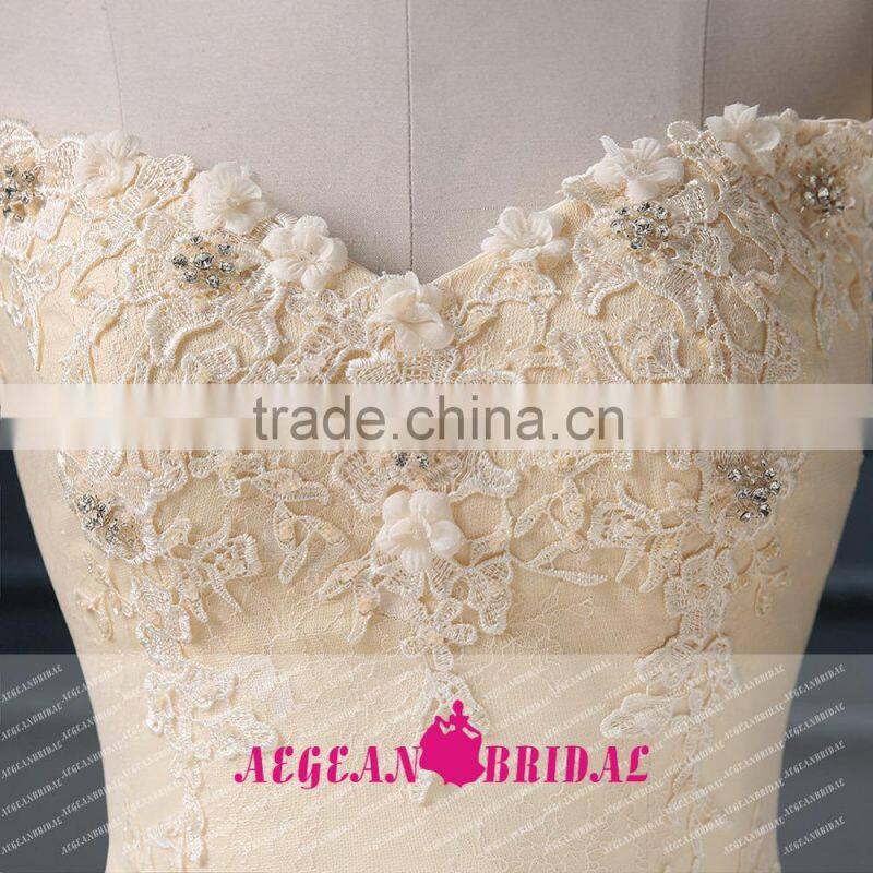 KE181 Real Sample Off- Shoulder Ball Gown Dubai wedding Dress
