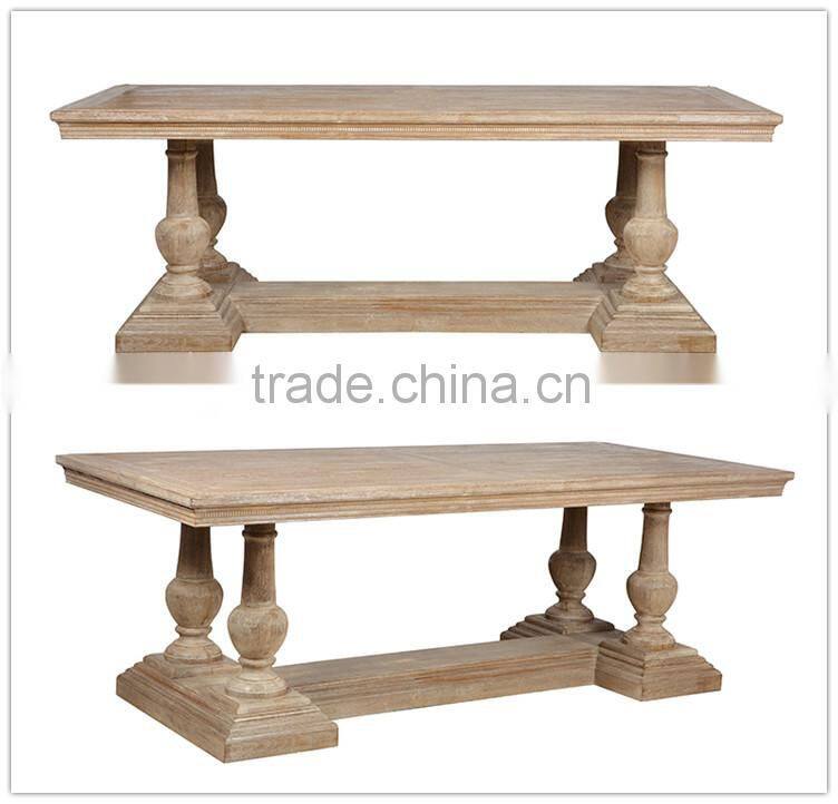 France country style solid wood dining table