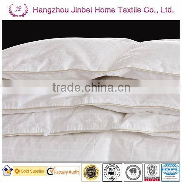 classic square white duck down comforter/white duck down and feather quilt/white duck feather duvet